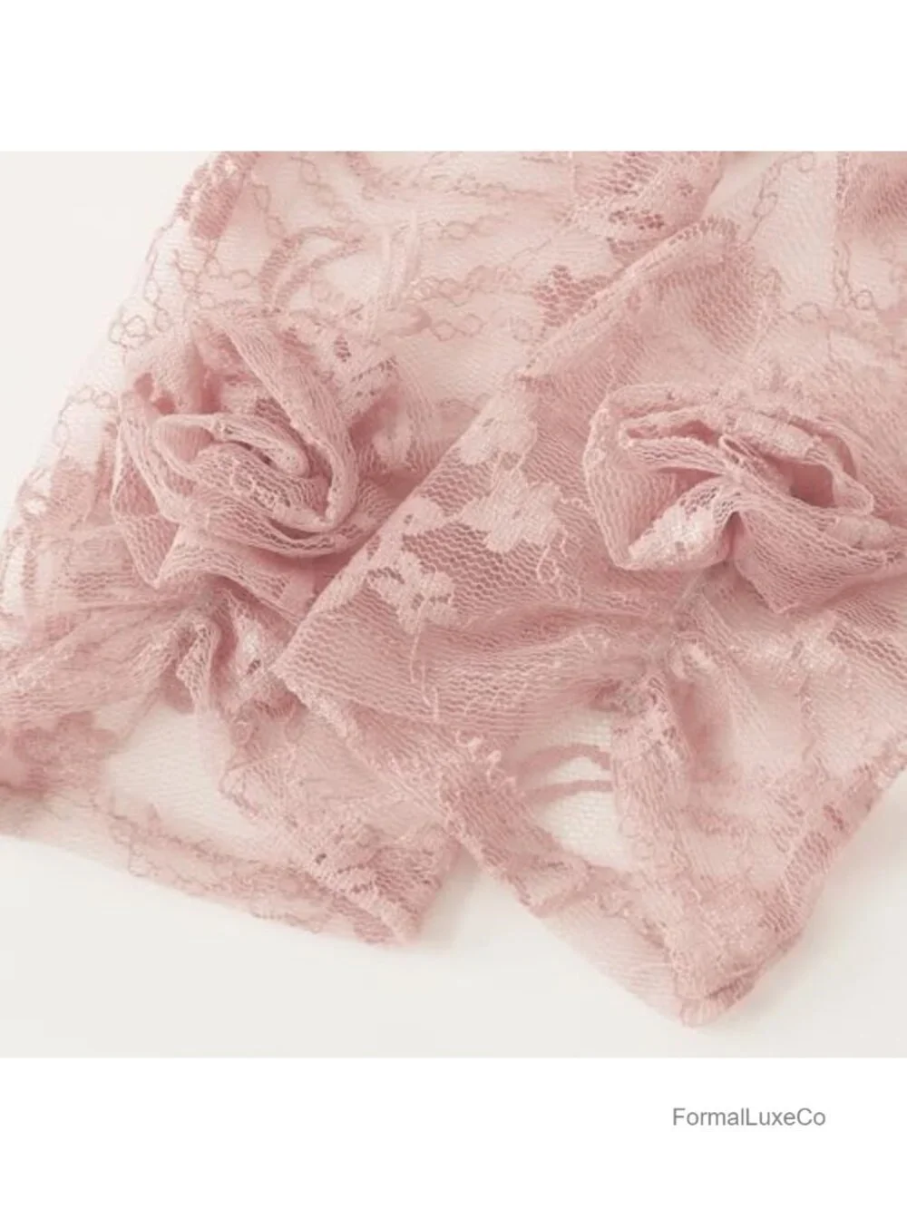 Lace Floral Opera Gloves Stretchy Elegant Tea Party Wedding Accessories